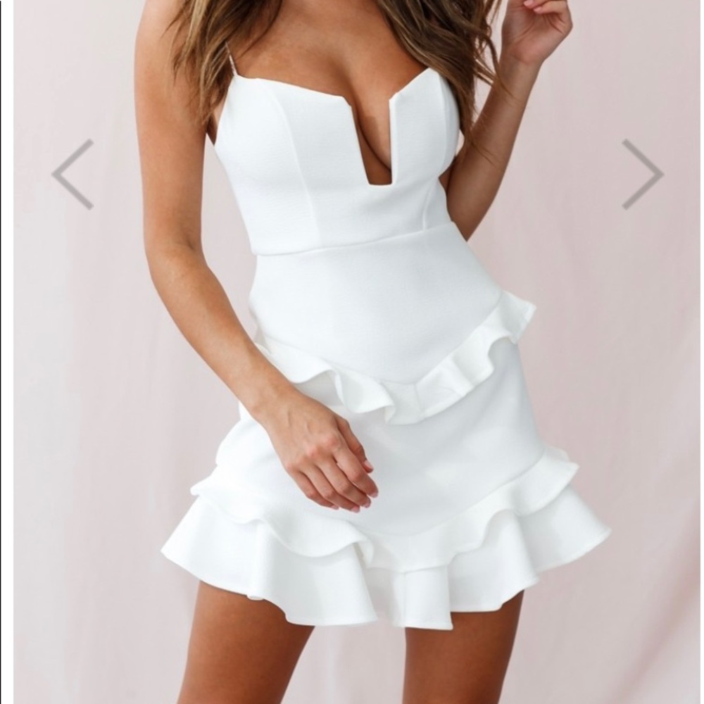 Selfie Leslie James Tiered Frill Mini Dress